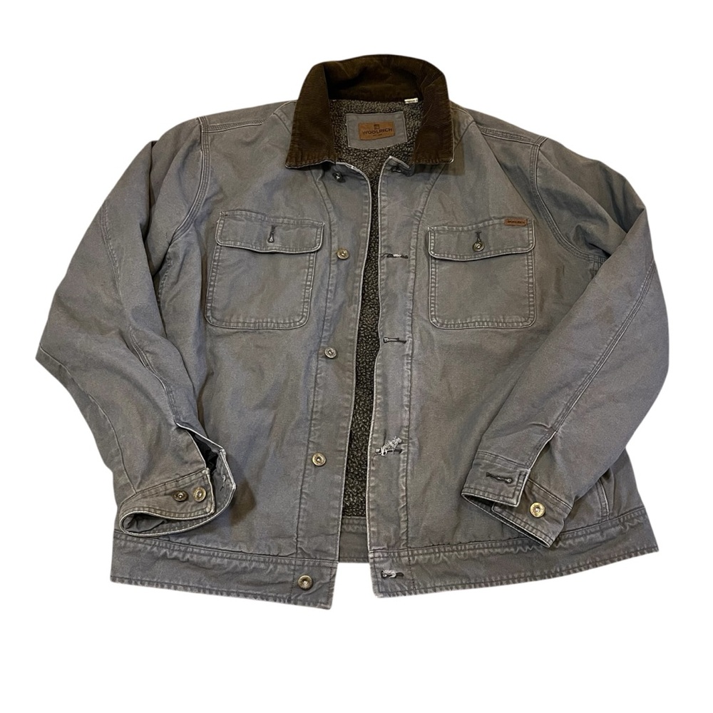 Woolrich Canvas Sherpa Jacket- XL